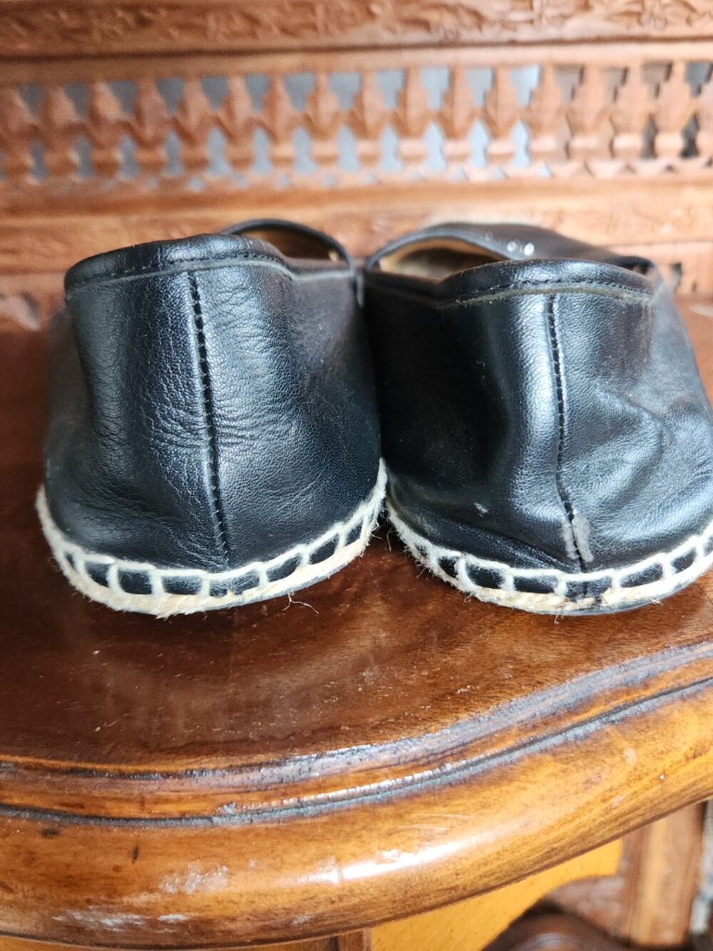 Coach Rhodelle Espadrille Flats in Black (Lambskin) - Picture 2 of 7